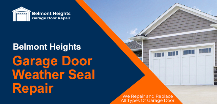 Garage Door Weather Seal Repair Belmont, How To Replace Weather Stripping Under Garage Door
